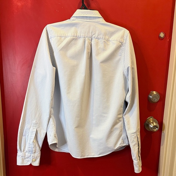 Abercrombie & Fitch Blue and White Striped Shirt - Picture 5 of 8